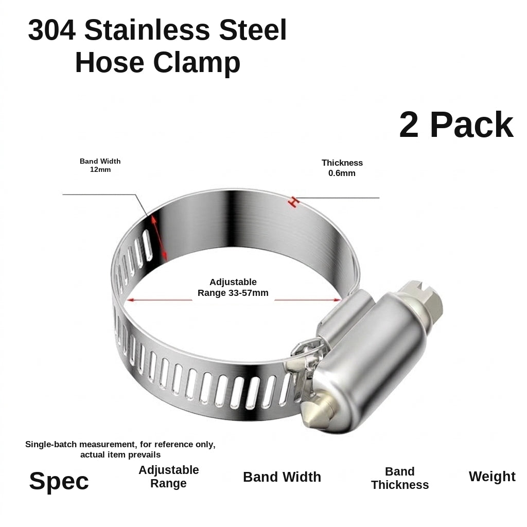 Stainless steel handle, hose hoop, hand screwing, clamping, holding hoop, pipe hoop, water pipe tightening hoop, gas pipe fixing, clamping buckle