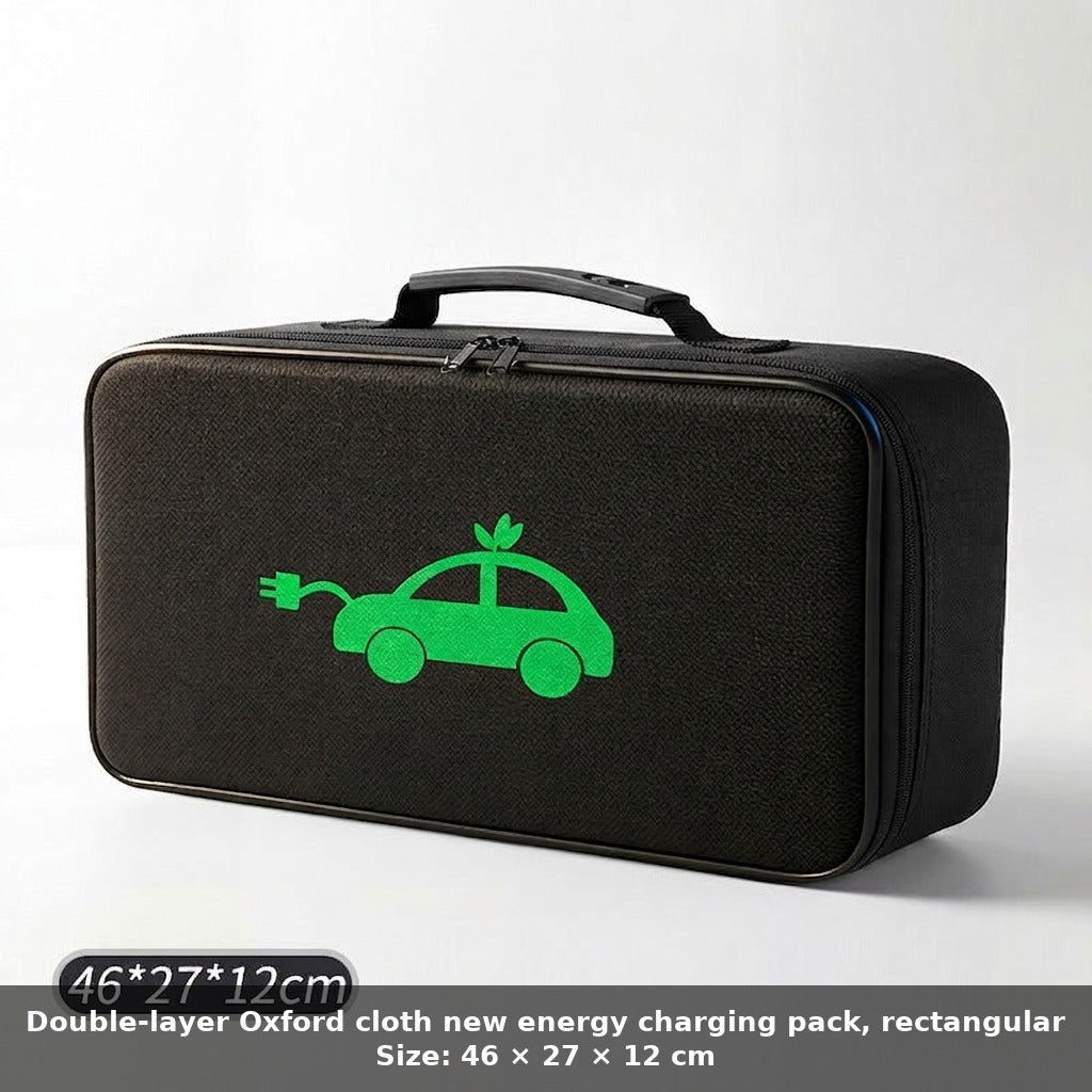 Car charging cable storage bag, new energy charging gun storage bag, car trunk handbag, custom logo