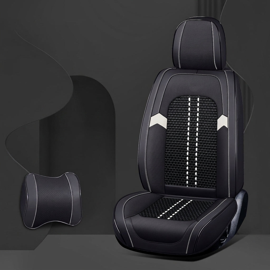 New fully surroundable car seat set, Napa leather car seat cushion, five-seat leather ice silk car seat cushion, universal split type