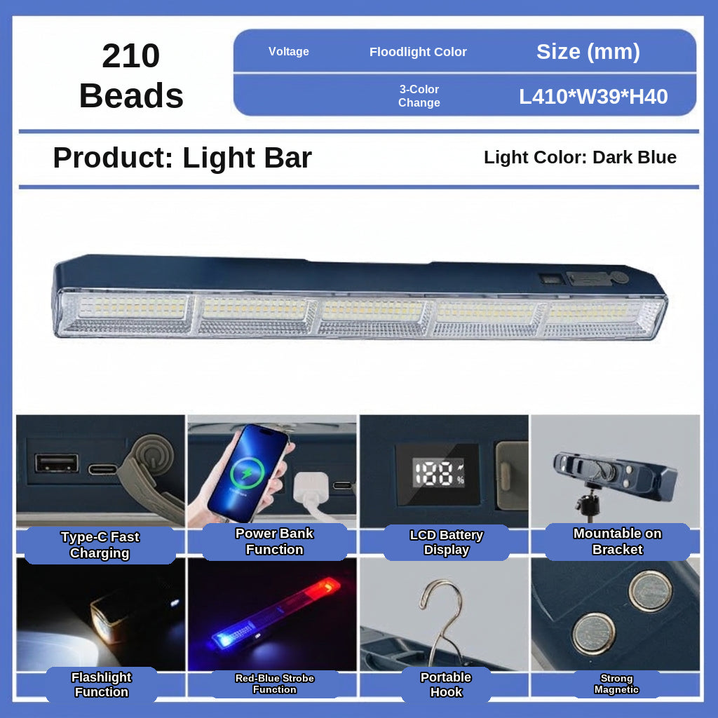 LED Camping Light Tube, Waterproof Tent Lamp