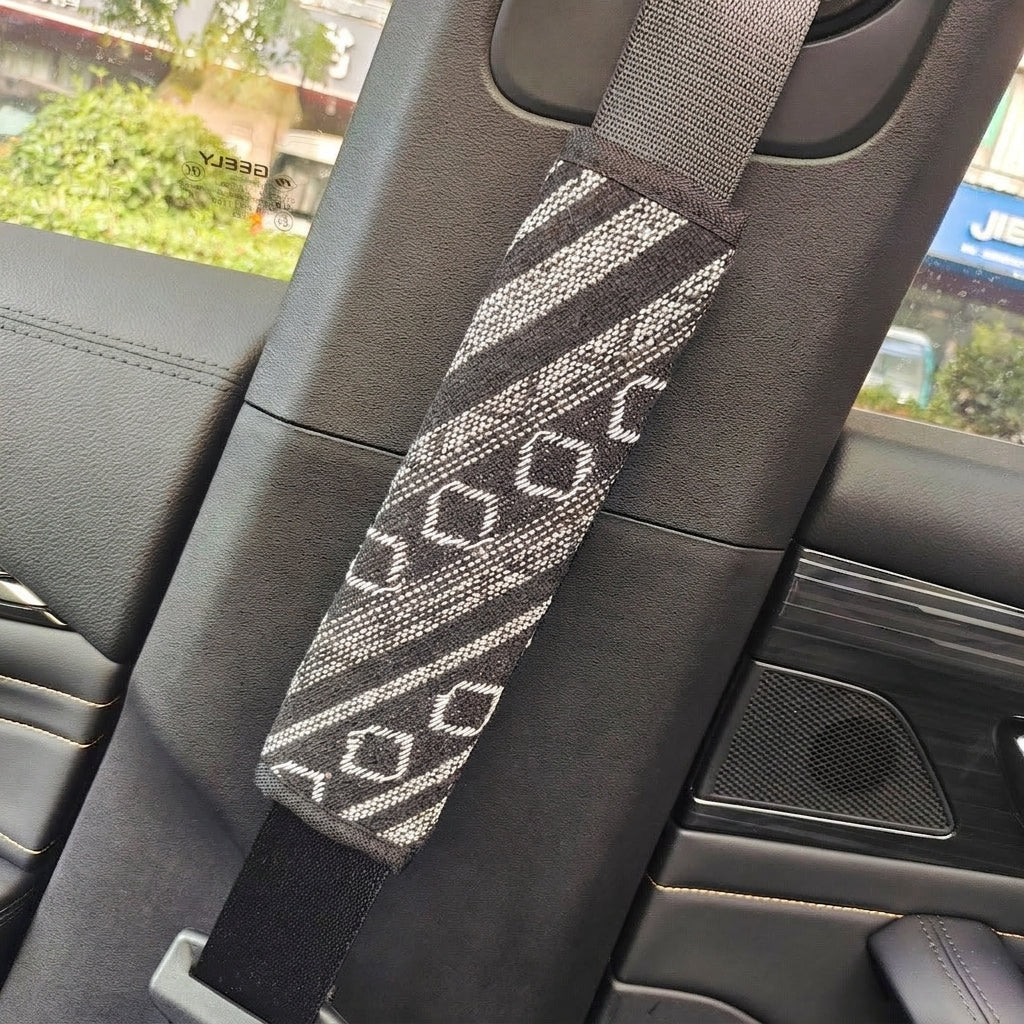Steering wheel cover New national style old coarse cloth linen car steering wheel cover Personality trend car handle cover