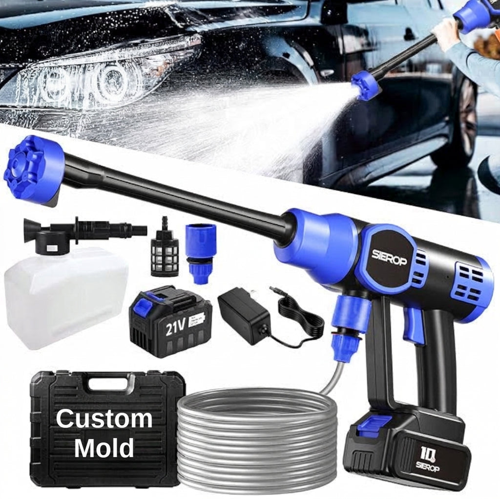 Brushless electric car wash high-pressure water gun, multifunctional handheld portable car wash washer, water nozzle for household plant watering