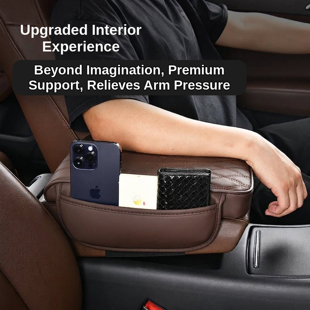 Manufacturer cross-border direct sales of dual-sided pocket-style car armrest box mats, universal hand and center height increasers