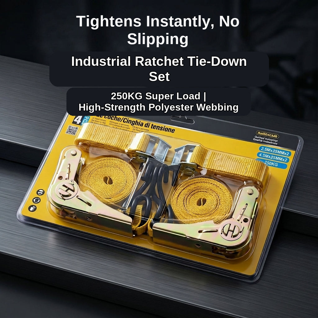 Trailer Rope Tensioner Strap - 25mm Ratchet