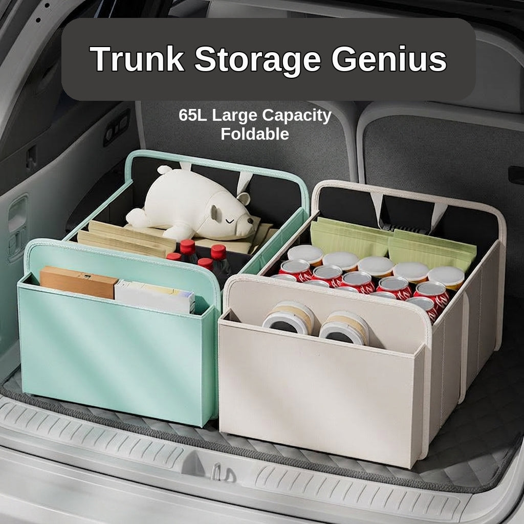Car trunk storage box, cross-border trunk folding multifunctional Amazon bestseller, self-driving touring in-car storage box