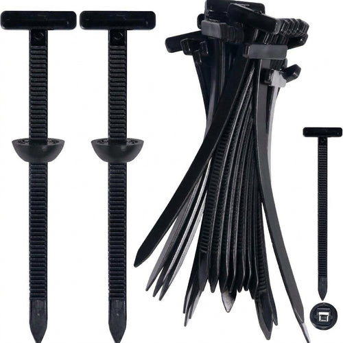 New automotive nylon high-strength anti-aging plastic fastener, black wire tightener, piercing stud, tie, belt buckle