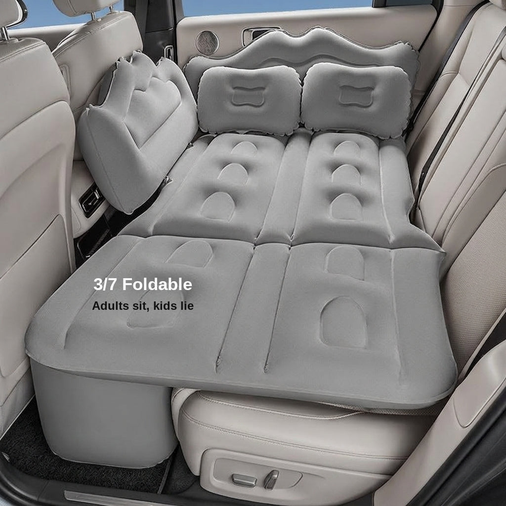 New car inflatable bed, 3:7 split children's sleeping bed, rear bed for sedans, SUVs, foldable outdoor universal travel bed