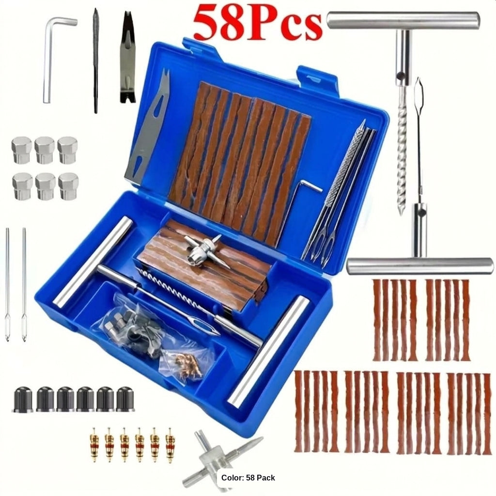 Tire Repair Tool Set - 58pc, 46pc, 7pc Options