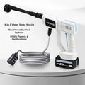 Cross-border lithium battery wireless car wash water nozzle, high-pressure, high-power car wash tool, home portable car tool