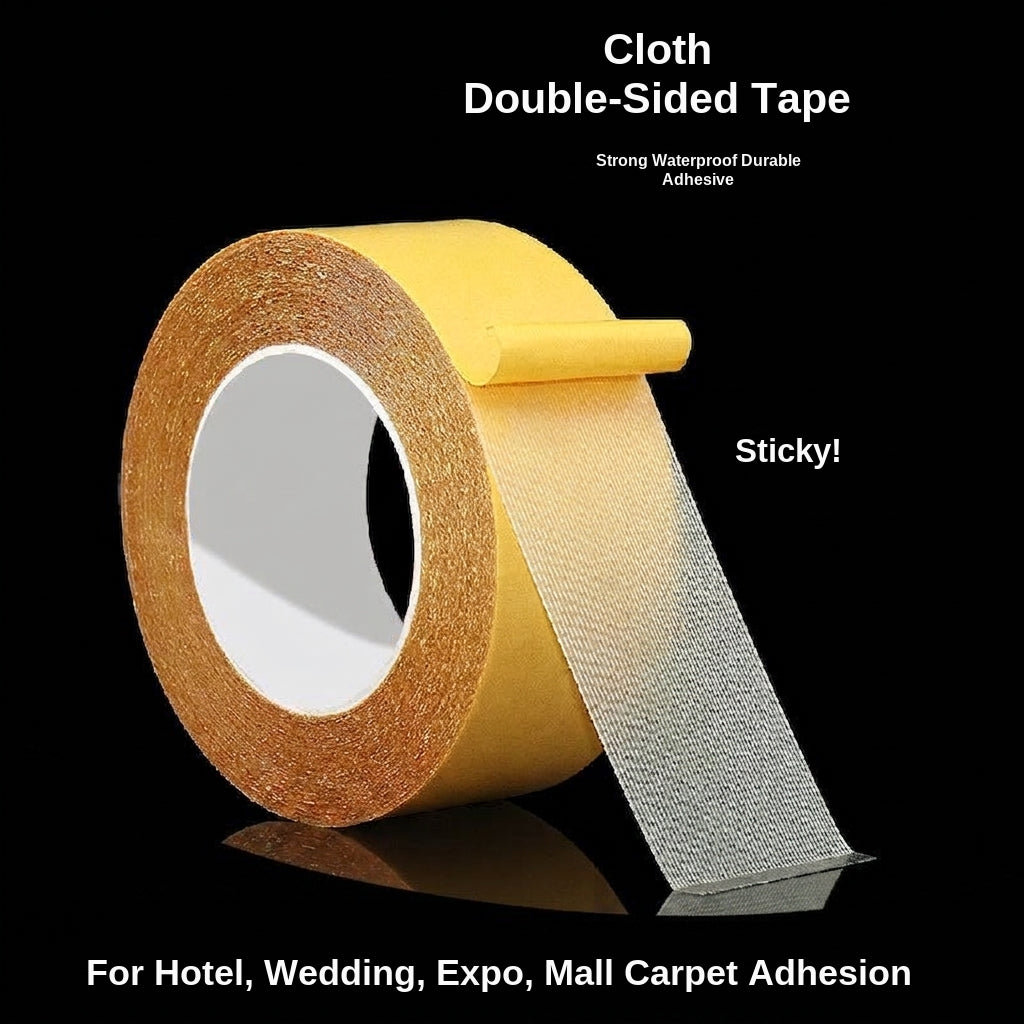 Grid double-sided cloth base adhesive high viscosity and non-trace cloth base tape carpet floor mat sofa cushion fixed adhesive backing