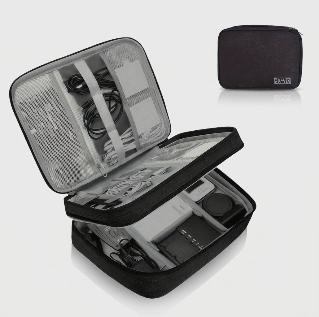 Travel Cable Storage Organizer Bag, Waterproof