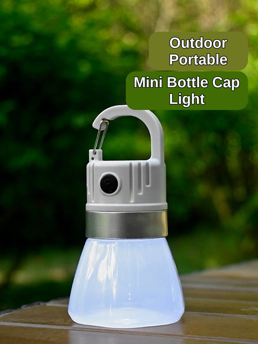 Portable Bottle Cap Light - Gray