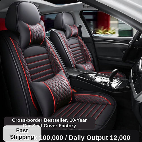New all-season universal cartoon car seat cushion wholesale, premium feel, full leather, full coverage for small passenger car seat cushions