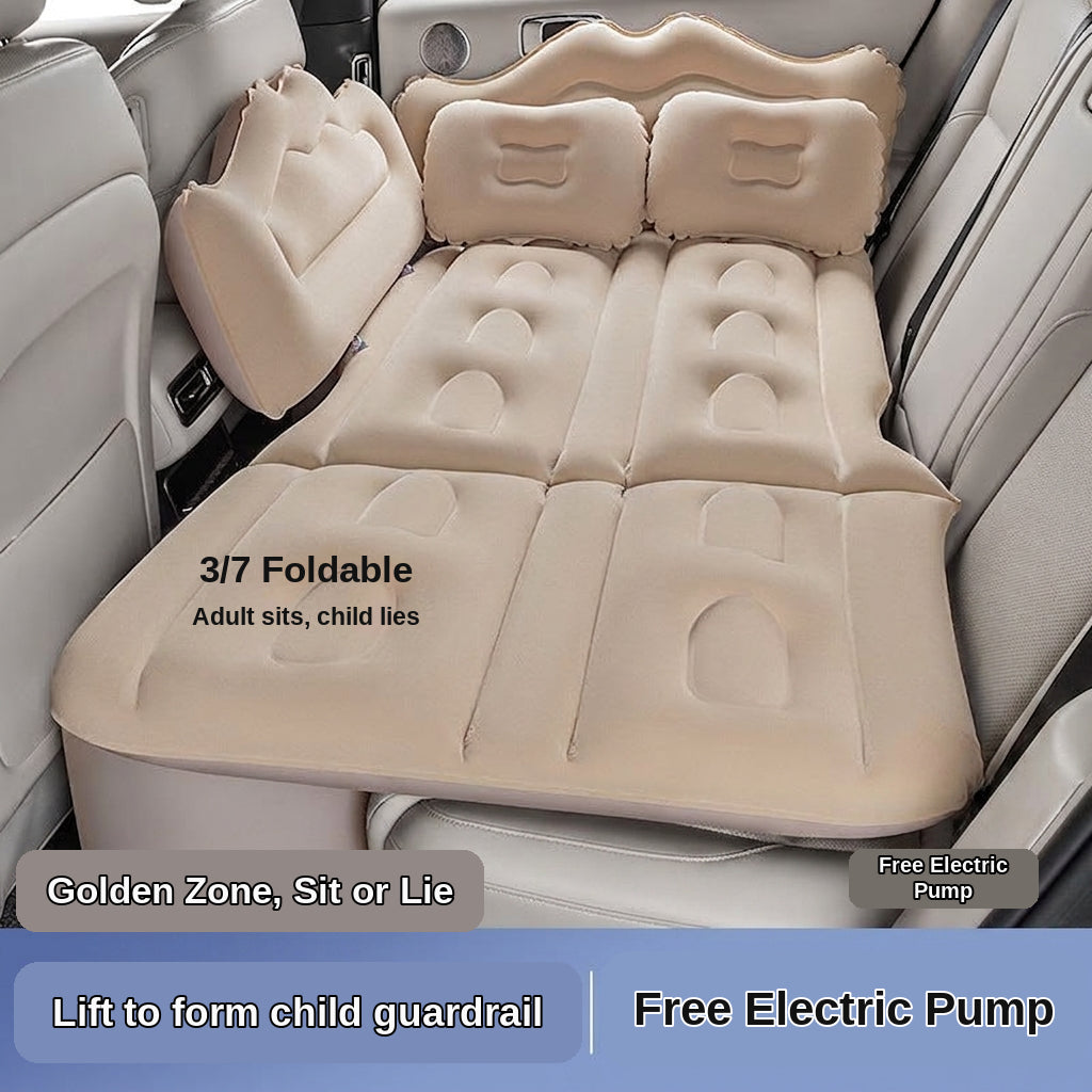 Cross-border car inflatable bed Car rear exhaust mattress Universal folding sleeping air mattress travel mattress