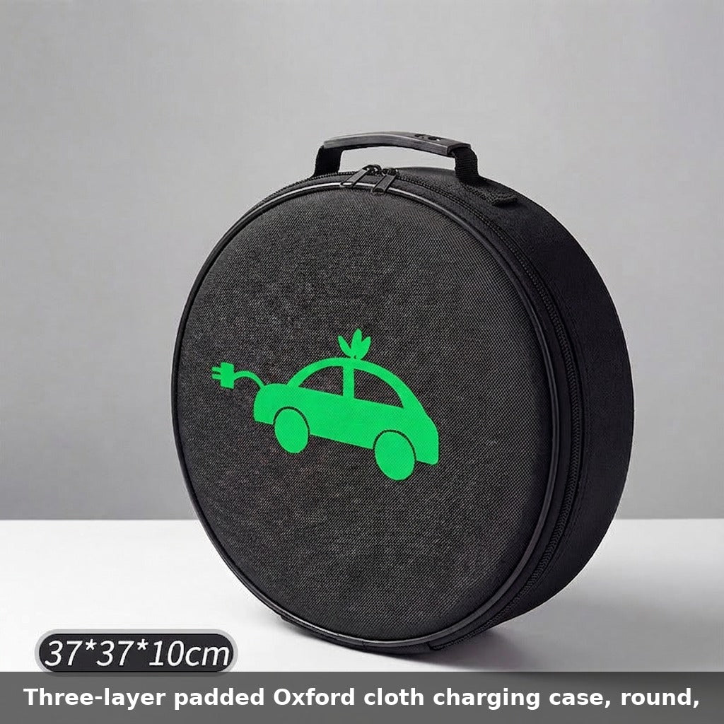 Car charging cable storage bag, new energy charging gun storage bag, car trunk handbag, custom logo