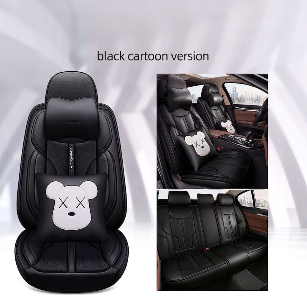 The new car seat cushion fully surrounds full pictorial cartoon cute four-season universal five-seat seat cover, directly supplied and shipped from the manufacturer