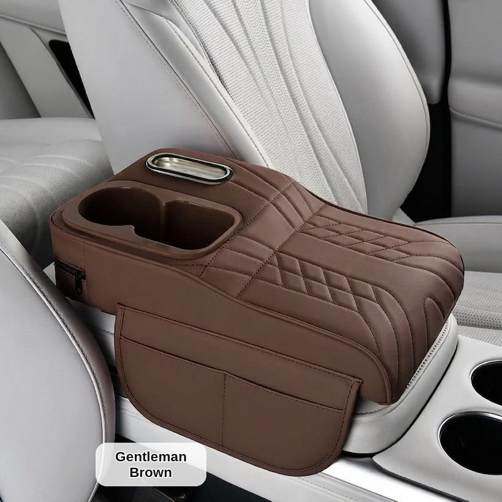 Armrest box raised pad, car cup holder, tissue box (Huotong Global · Light Custom) universal microfiber leather