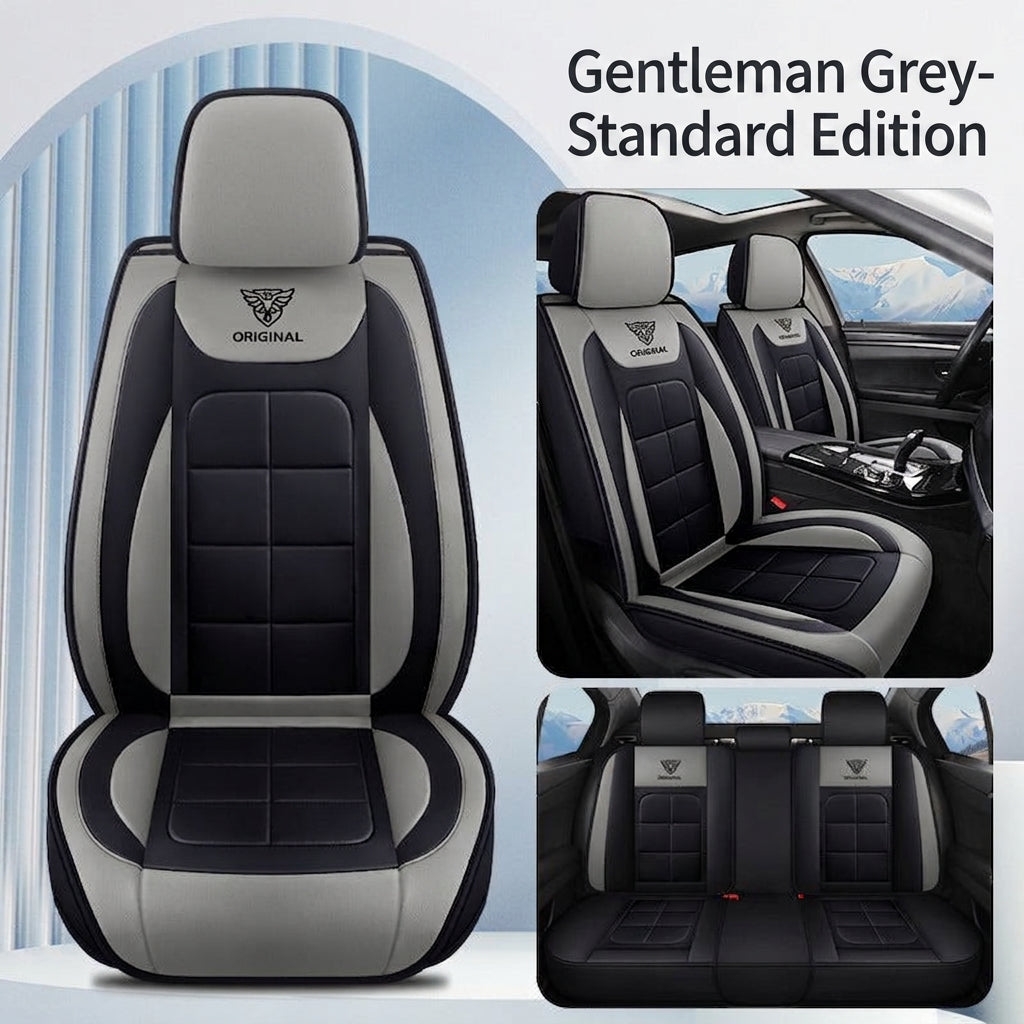 The five-seater car seat cushion is fully surrounded by the all-season universal leather seat cover, which is wear-resistant, dirt-resistant and breathable
