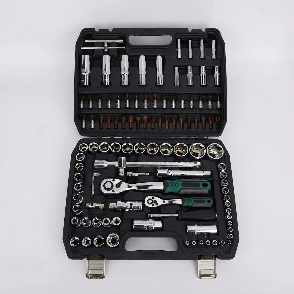 Natural S2 Bit Head 72-Tooth Ratchet Wrench Auto Repair Mechanical Repair Household Repair Sleeve Tool Set Hardware Toolbox