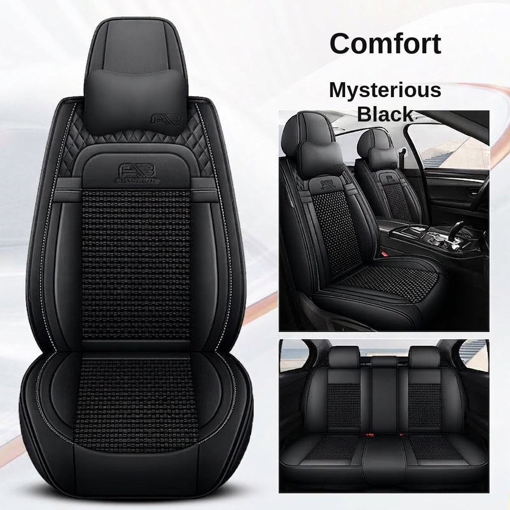 Car seat cushion new all-enclosed special seat cover four seasons universal leather seat cover summer ice silk cartoon seat cushion cover