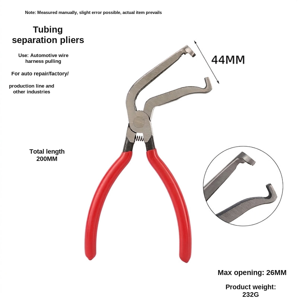 Cross-border automotive repair tool sets, gasoline pipe joint disassembly pliers, car ring separators, pipe bundle pliers, wholesale