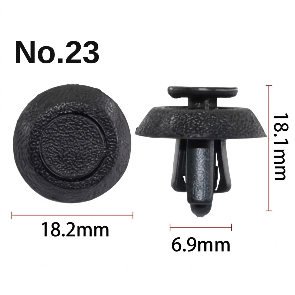 Universal automotive fender liner, trunk plastic clips, mudguard clips, expansion screws, hole-pierced studs, snaps