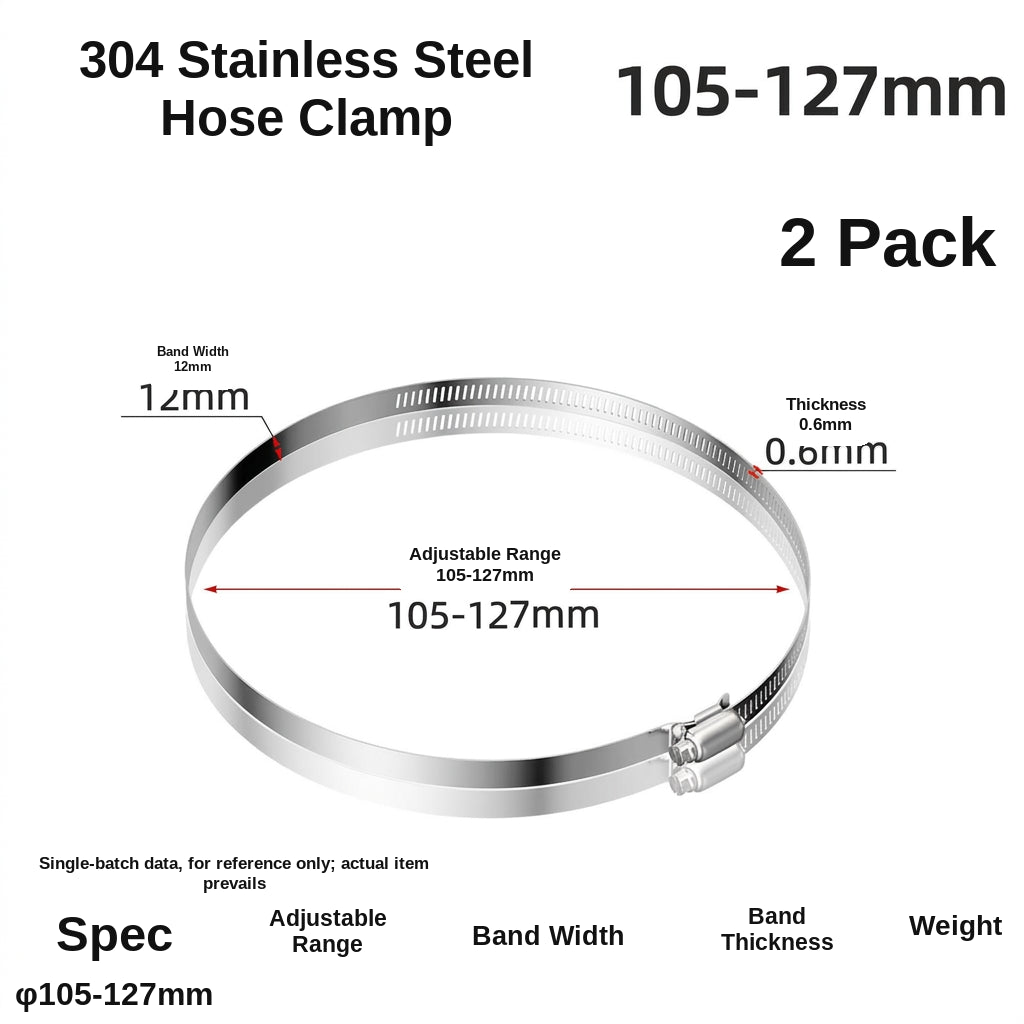Stainless steel handle, hose hoop, hand screwing, clamping, holding hoop, pipe hoop, water pipe tightening hoop, gas pipe fixing, clamping buckle