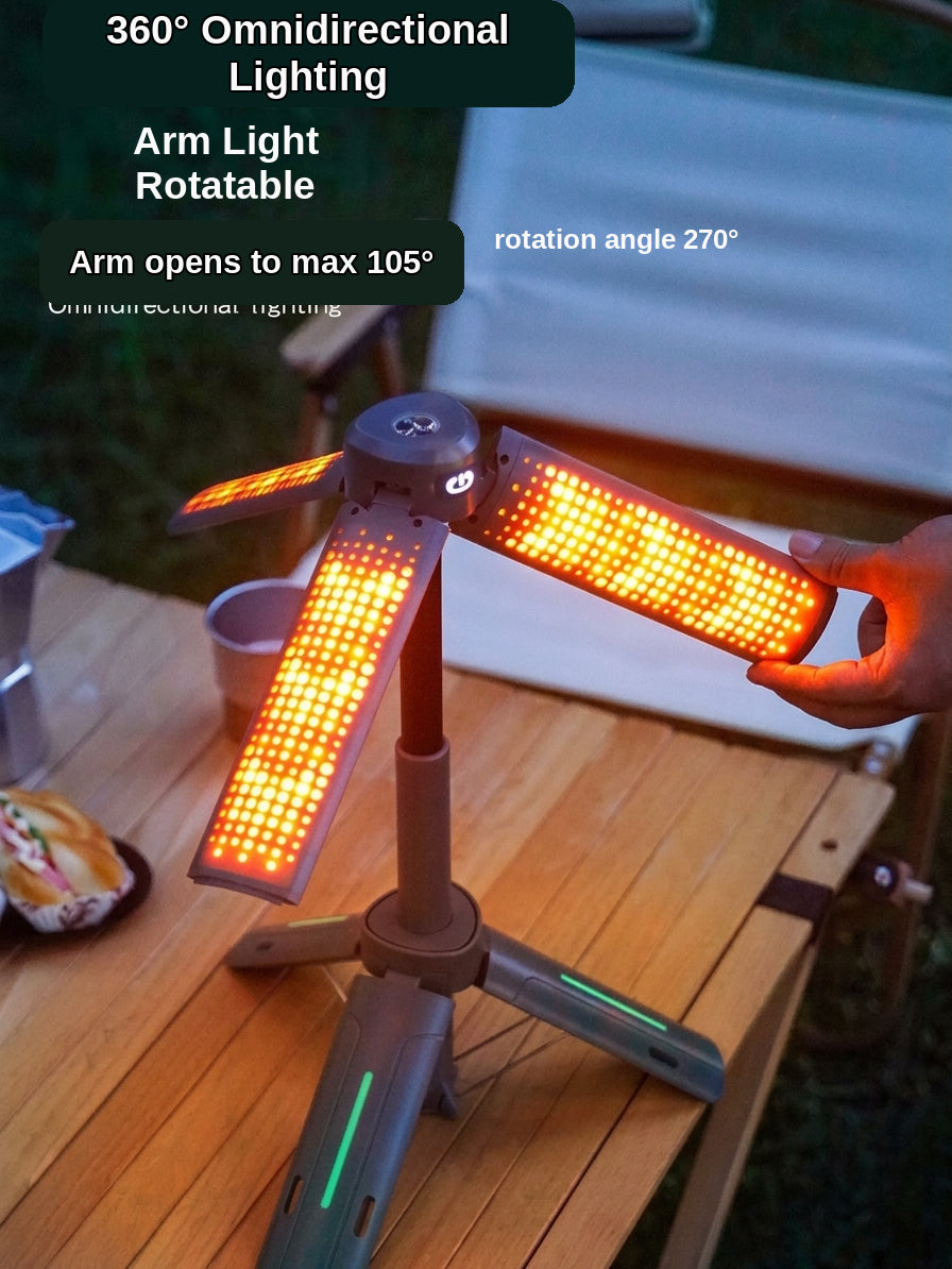Camping Light with Telescopic Stand - Retractable