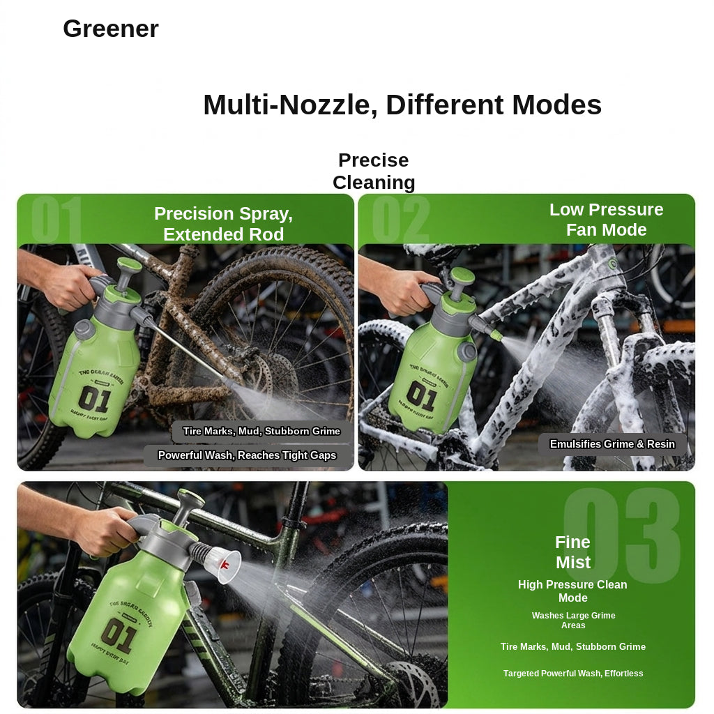 Green Forest Car Wash Tool Complete Set, Household Mop, Car Cleaning Tool, Self-Service Car Brushing Supplies Without Damage