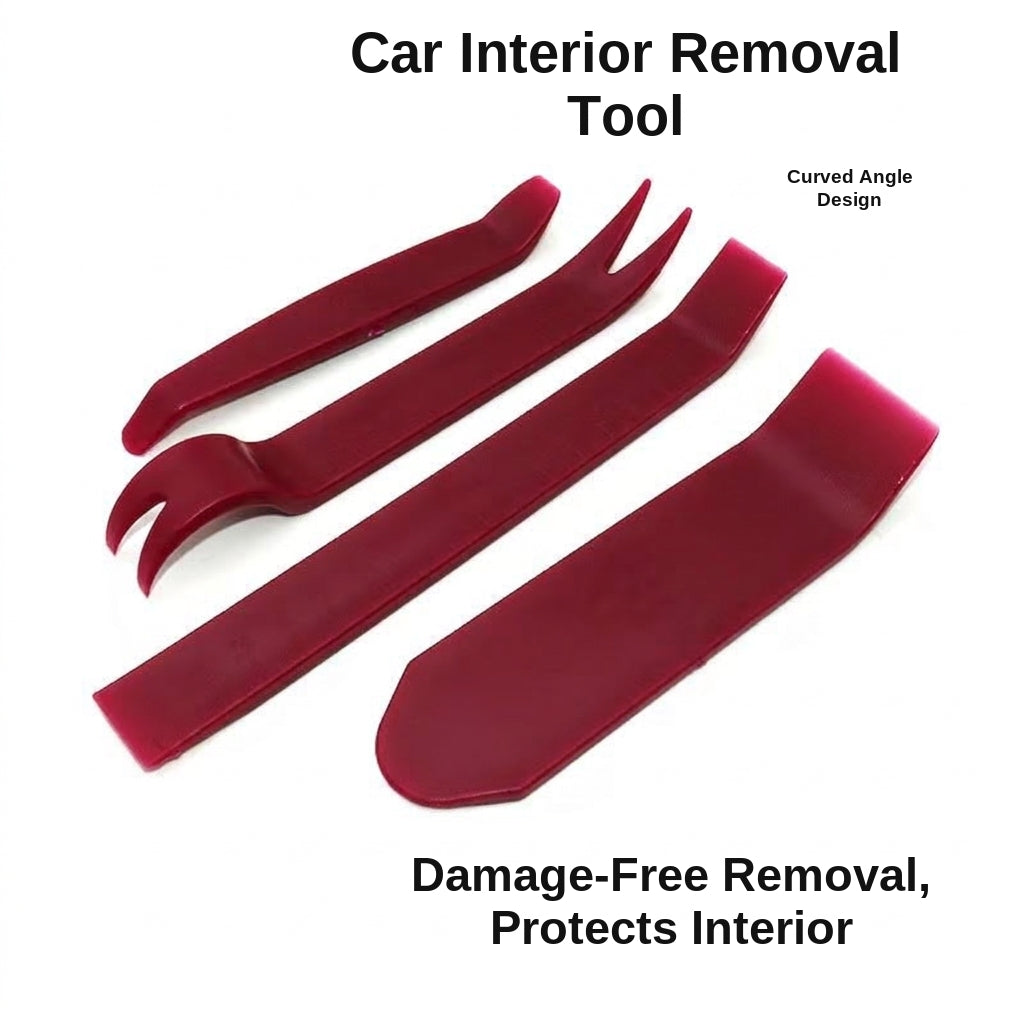 Car audio disassembly tools, plastic interior door panel pry plate, snap screwdriver, 5-piece set with glue buckle, 6-inch screwdriver