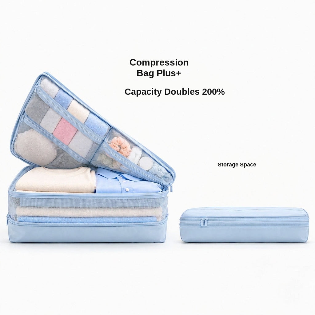 Travel Storage Bags, Five-in-One Compressible Set