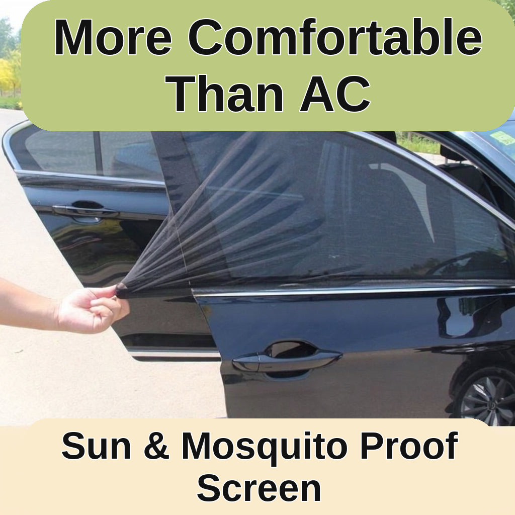 Car Window Mosquito Screen - Universal Fit
