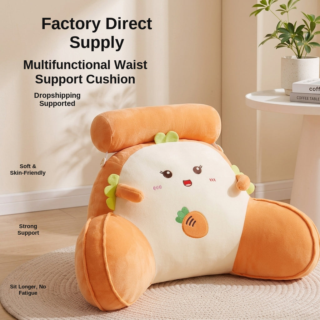Bedside soft bag large backrest waist cushion dormitory bed backrest cushion office pillow tatami sofa pillow