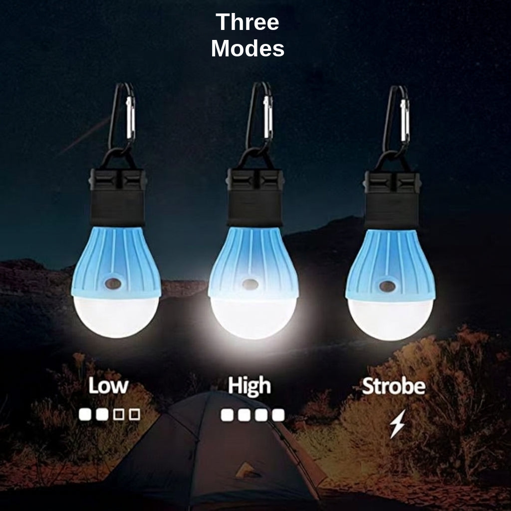 Portable LED Camping Lamp with Carabiner Hook