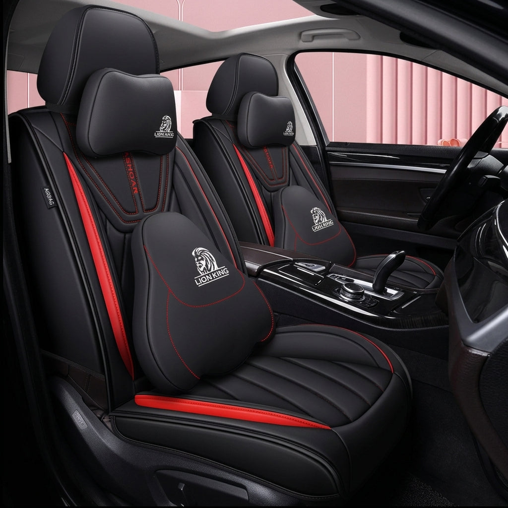 Universal four-season Nappa leather seat cover for car seat cushions, premium feel, anti-dirt, full coverage ventilation, breathable new seat cover
