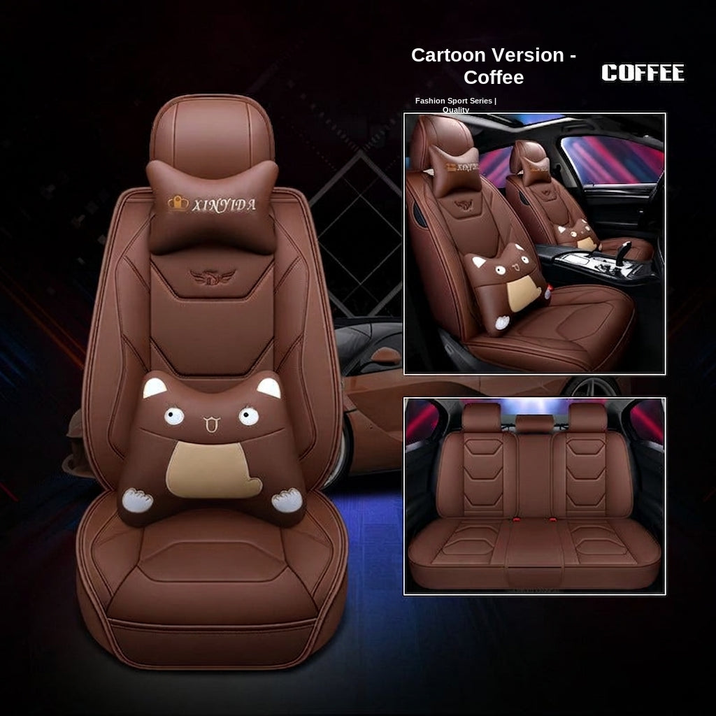 New car cushion leather all-wrap wear-resistant leather car seat cover is suitable for small car SUV car seat cover in all seasons