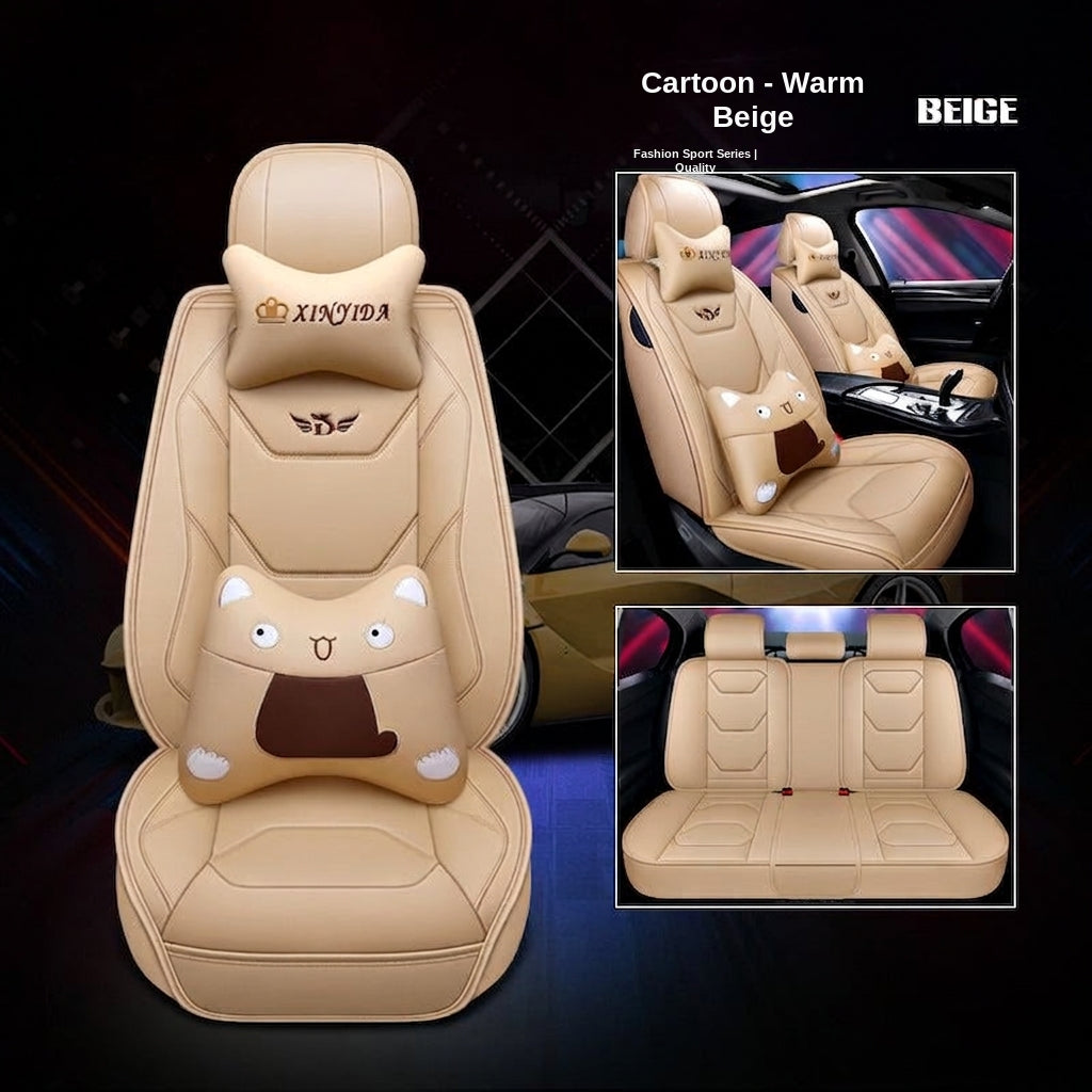 New car cushion leather all-wrap wear-resistant leather car seat cover is suitable for small car SUV car seat cover in all seasons