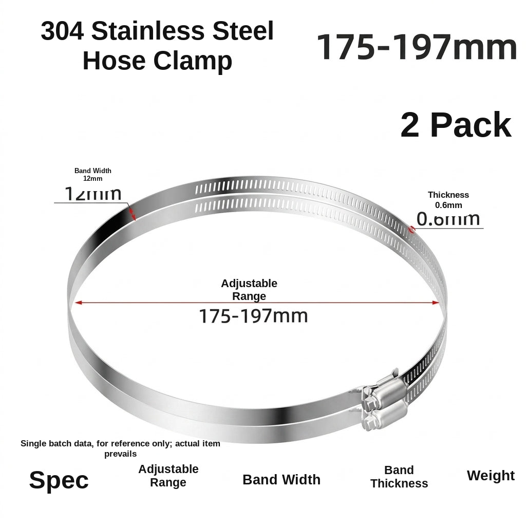 Stainless steel handle, hose hoop, hand screwing, clamping, holding hoop, pipe hoop, water pipe tightening hoop, gas pipe fixing, clamping buckle