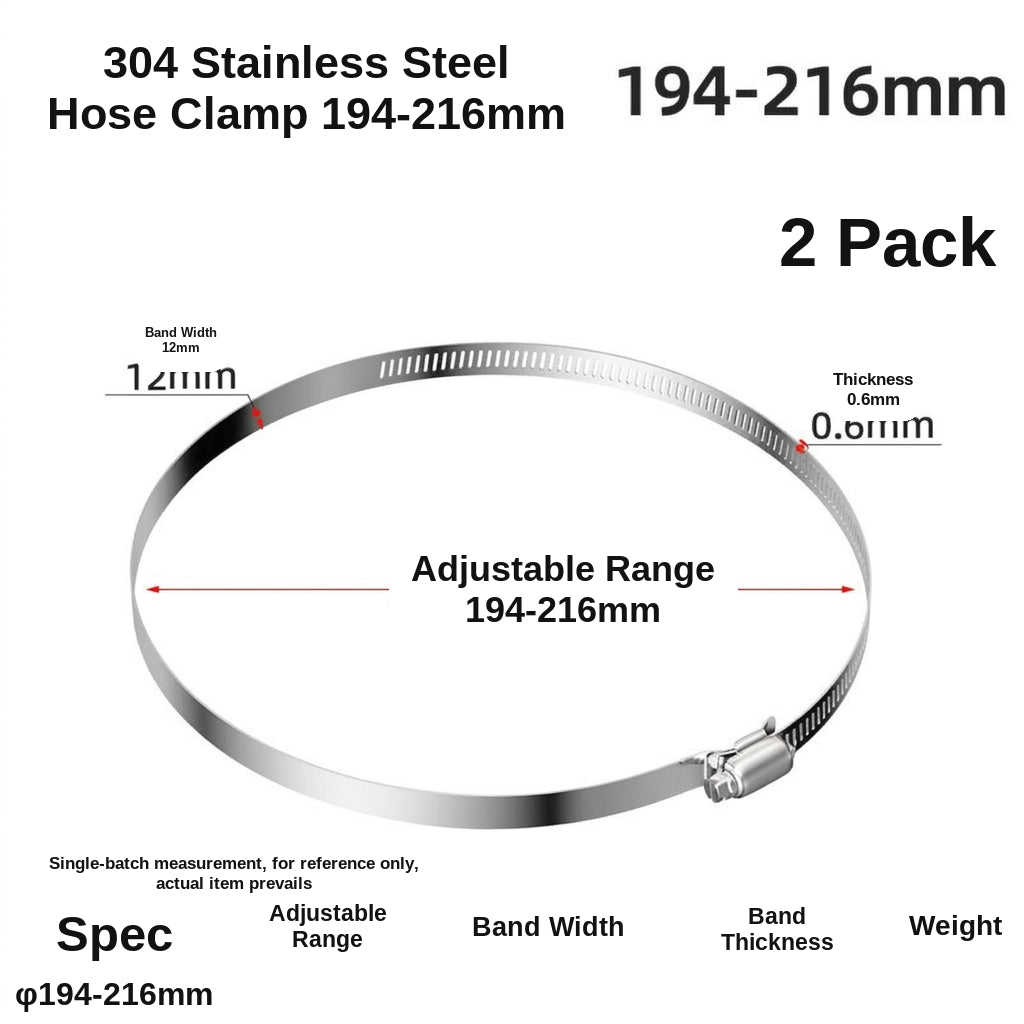 Stainless steel handle, hose hoop, hand screwing, clamping, holding hoop, pipe hoop, water pipe tightening hoop, gas pipe fixing, clamping buckle