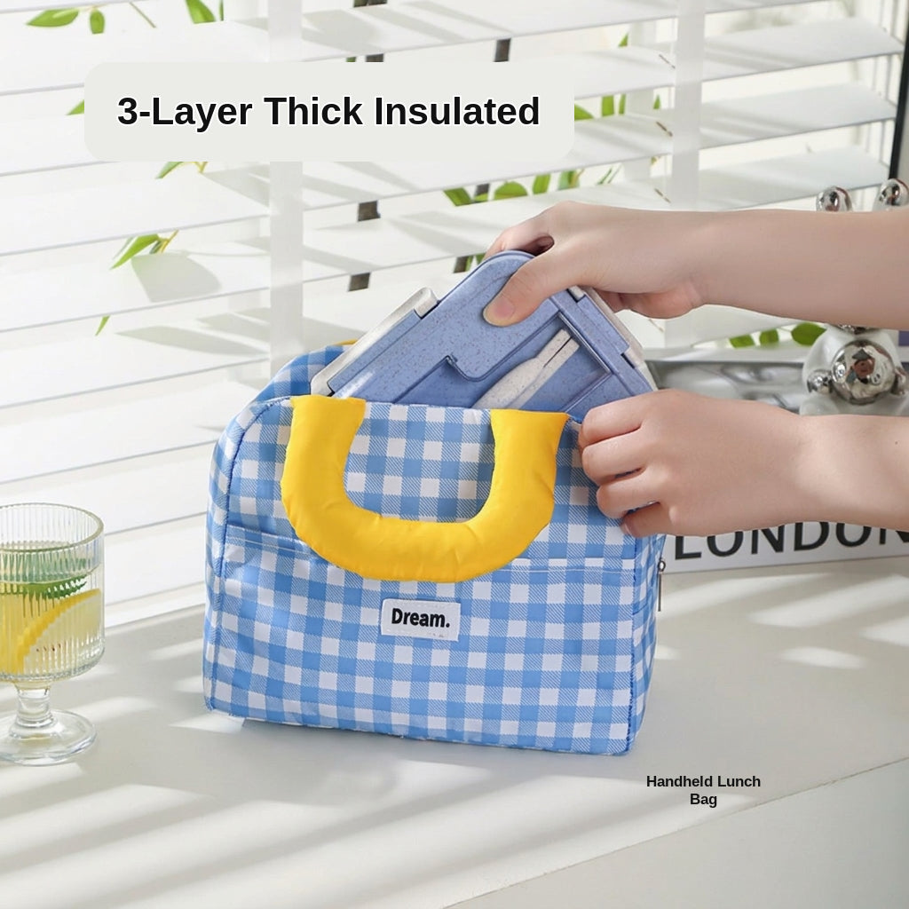 Insulated Lunch Box Bag, Portable Large Capacity
