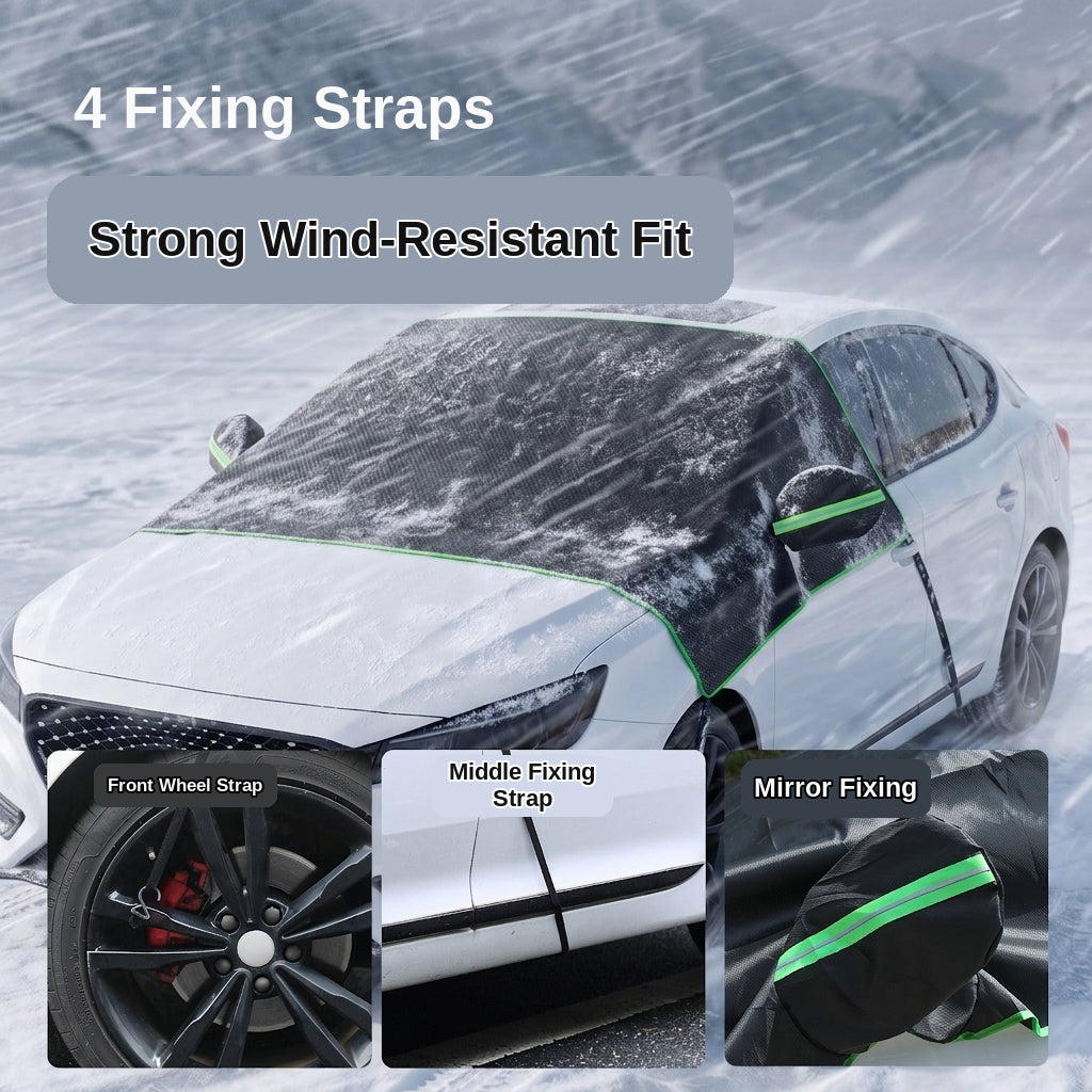 Car Snow Cover Half Hood Windshield Frost Guard