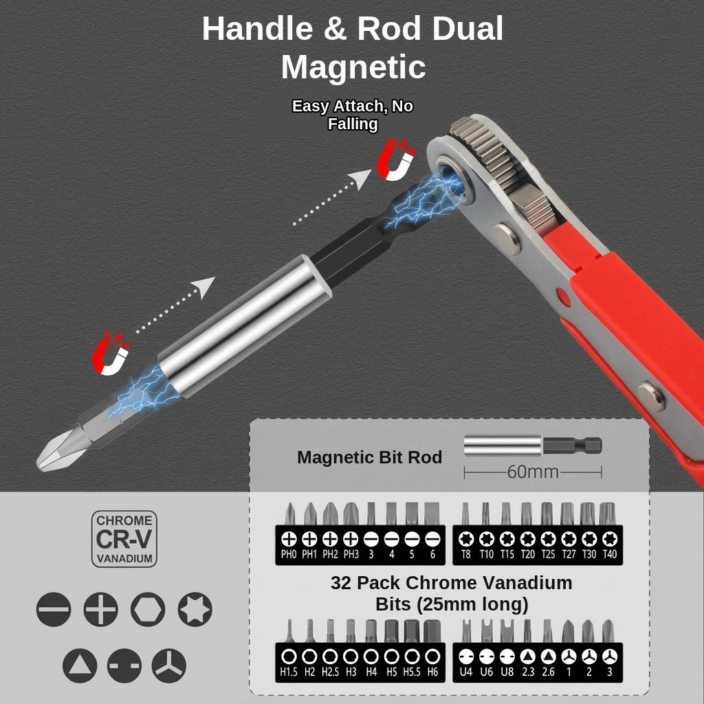48-piece socket bit toolbox, electric drill, electric screwdriver socket box Phillips screwdriver bit