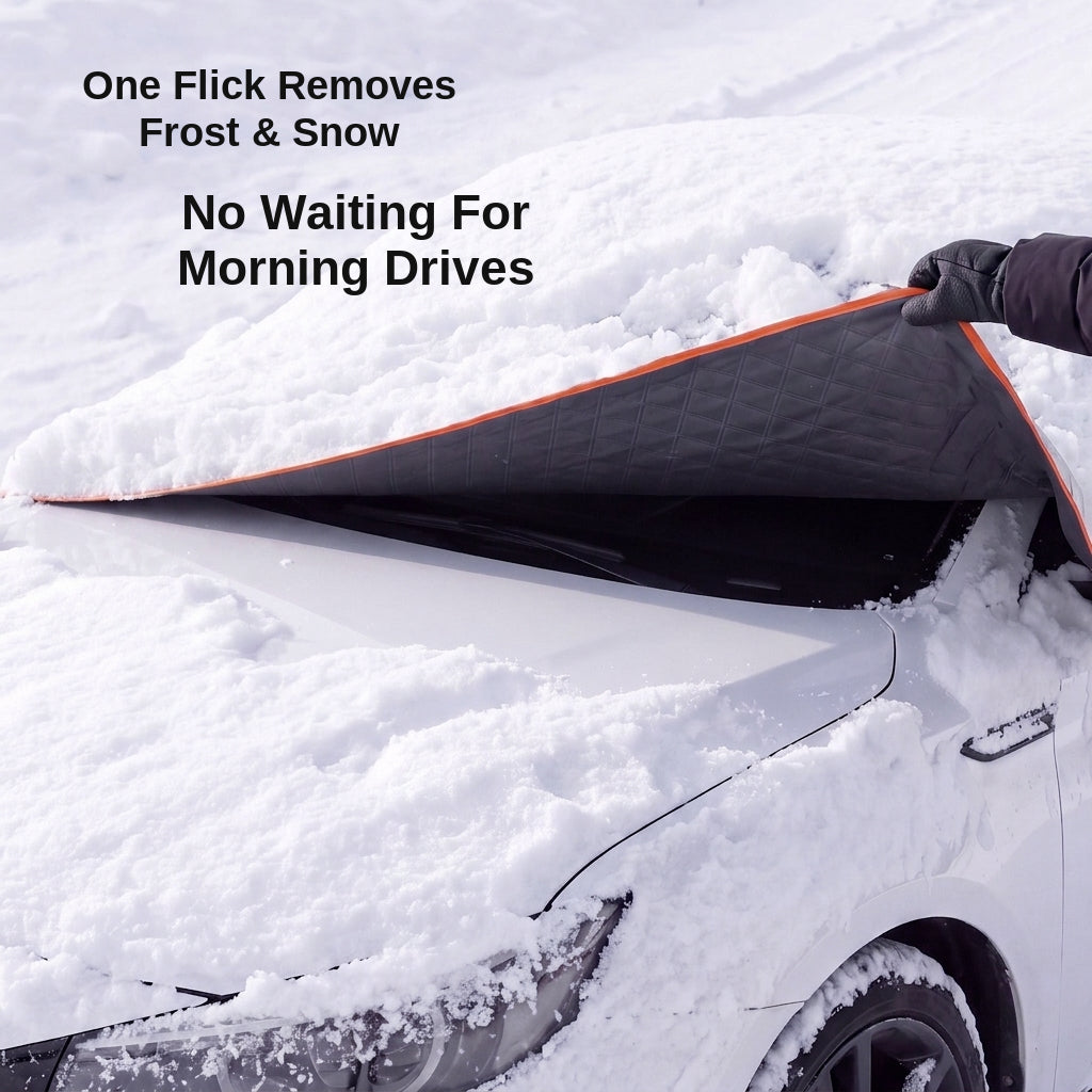 Car Snow Cover Half Hood Windshield Protector