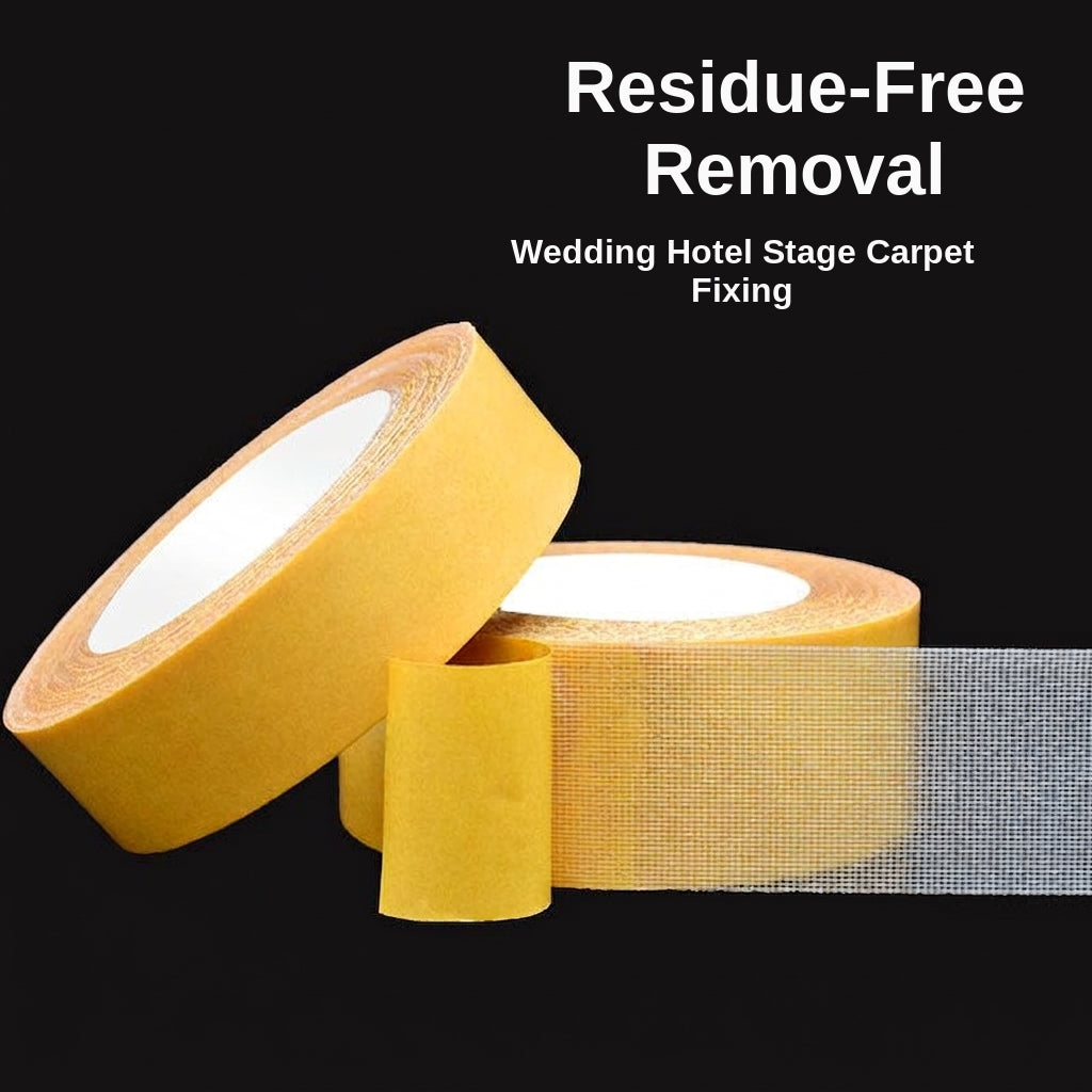 Grid double-sided cloth base adhesive high viscosity and non-trace cloth base tape carpet floor mat sofa cushion fixed adhesive backing