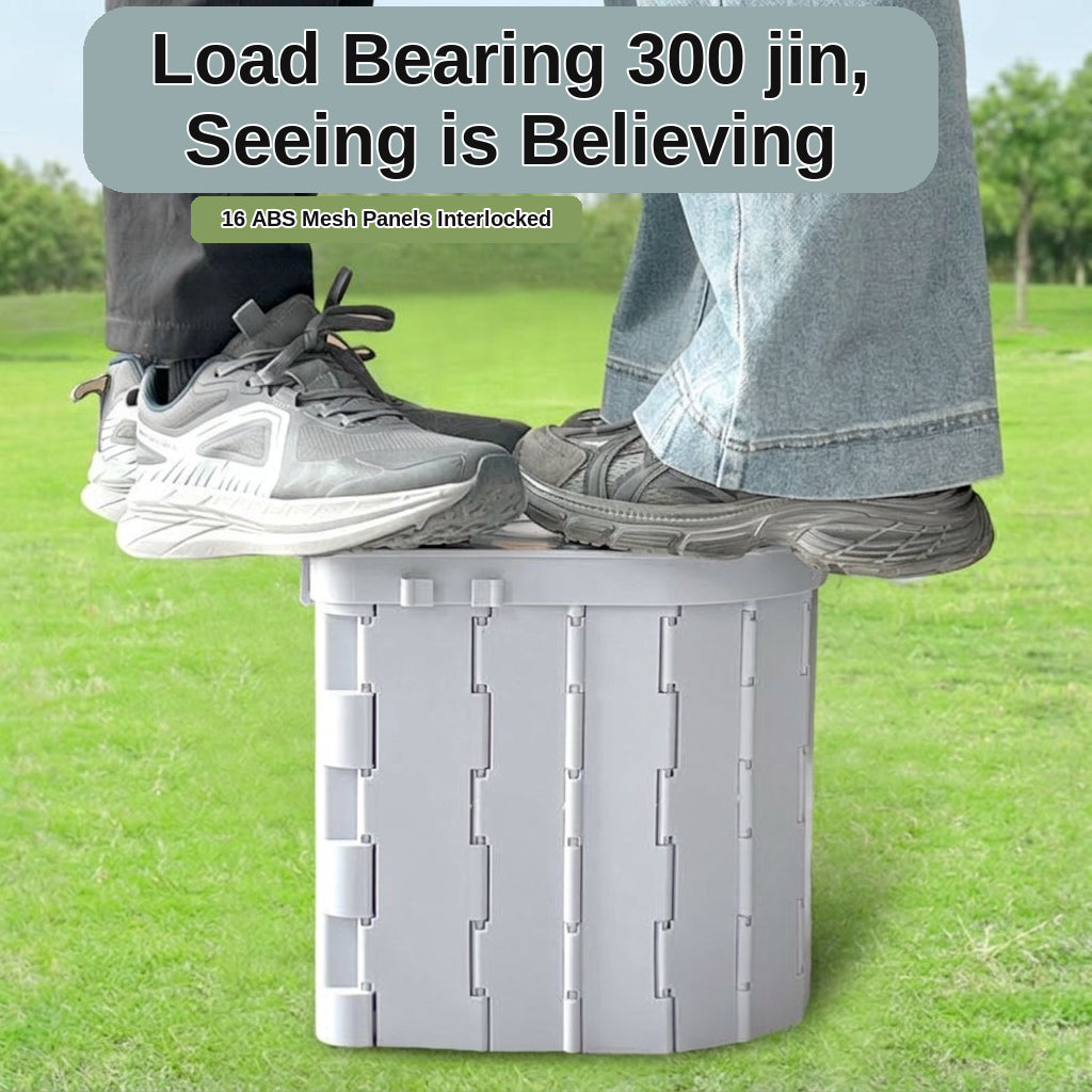 Portable Folding Toilet with Lid for Car Travel