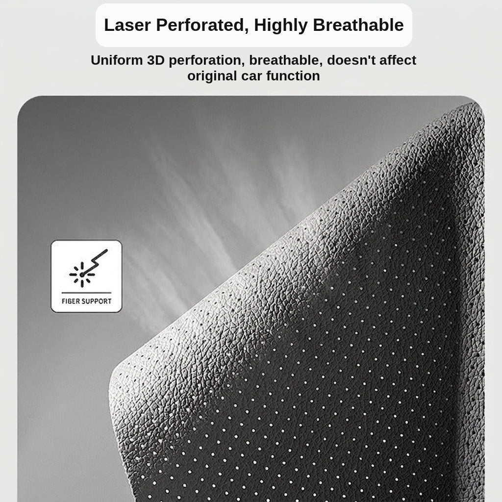 3D Nappa leather car full-coverage integrated headrest cover, all-season universal sports seat cover, leather seat cushion manufacturer wholesale