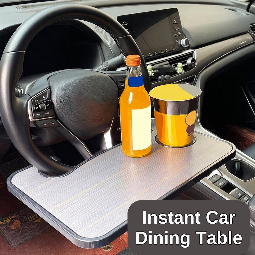 Multifunctional Car Dinner Plate, Steering Wheel, Laptop Stand, Car Dinner Tray Storage Rack, Car Computer Table Tray
