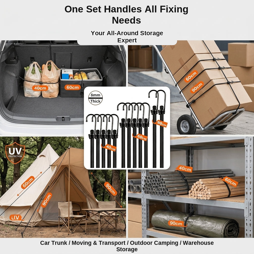 Cargo Strapping Ropes, Elastic Bungee Cords