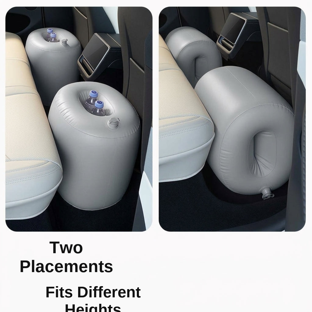 Car inflatable bed footrest rear seat gap pad, car and sedan rear seat gap pad, inflatable interior rest filling pad