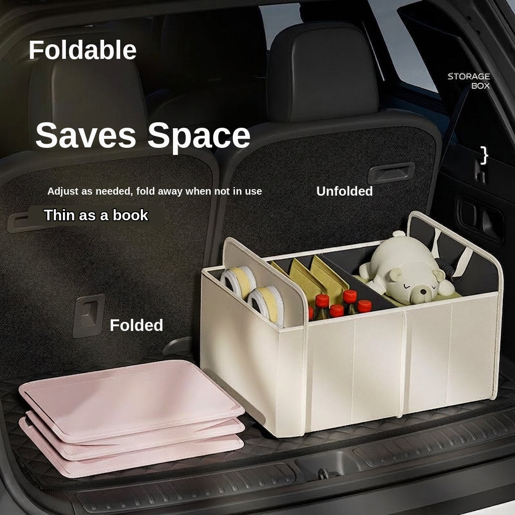 Car trunk storage box, cross-border trunk folding multifunctional Amazon bestseller, self-driving touring in-car storage box